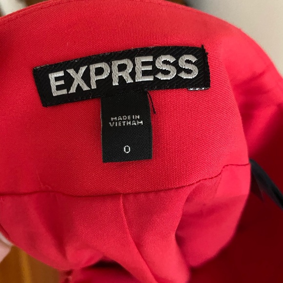 Express Red Pencil Skirt - Picture 3 of 4